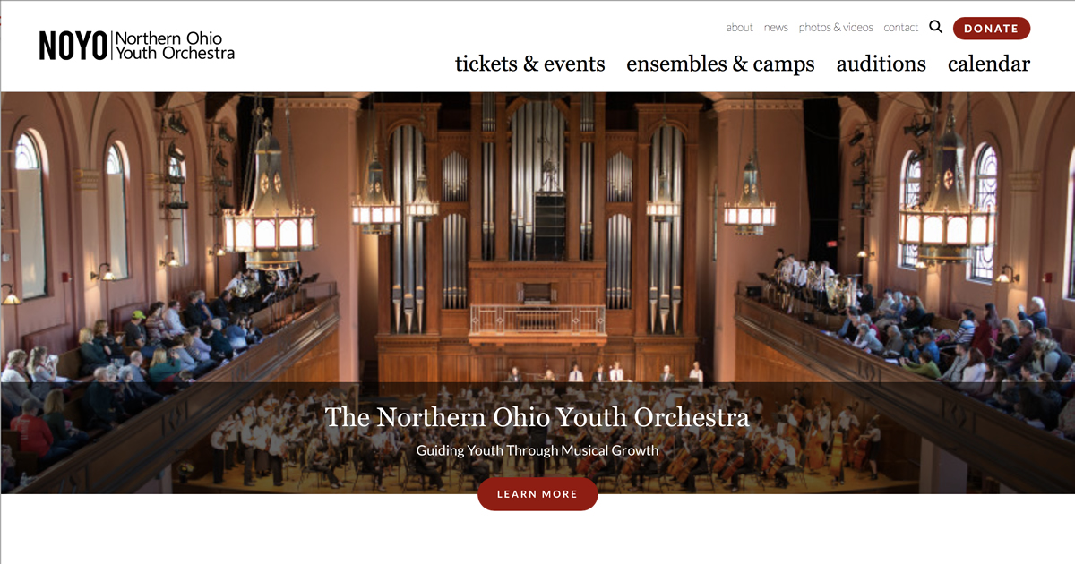 Contact NOYO Northern Ohio Youth Orchestra Oberlin, OH